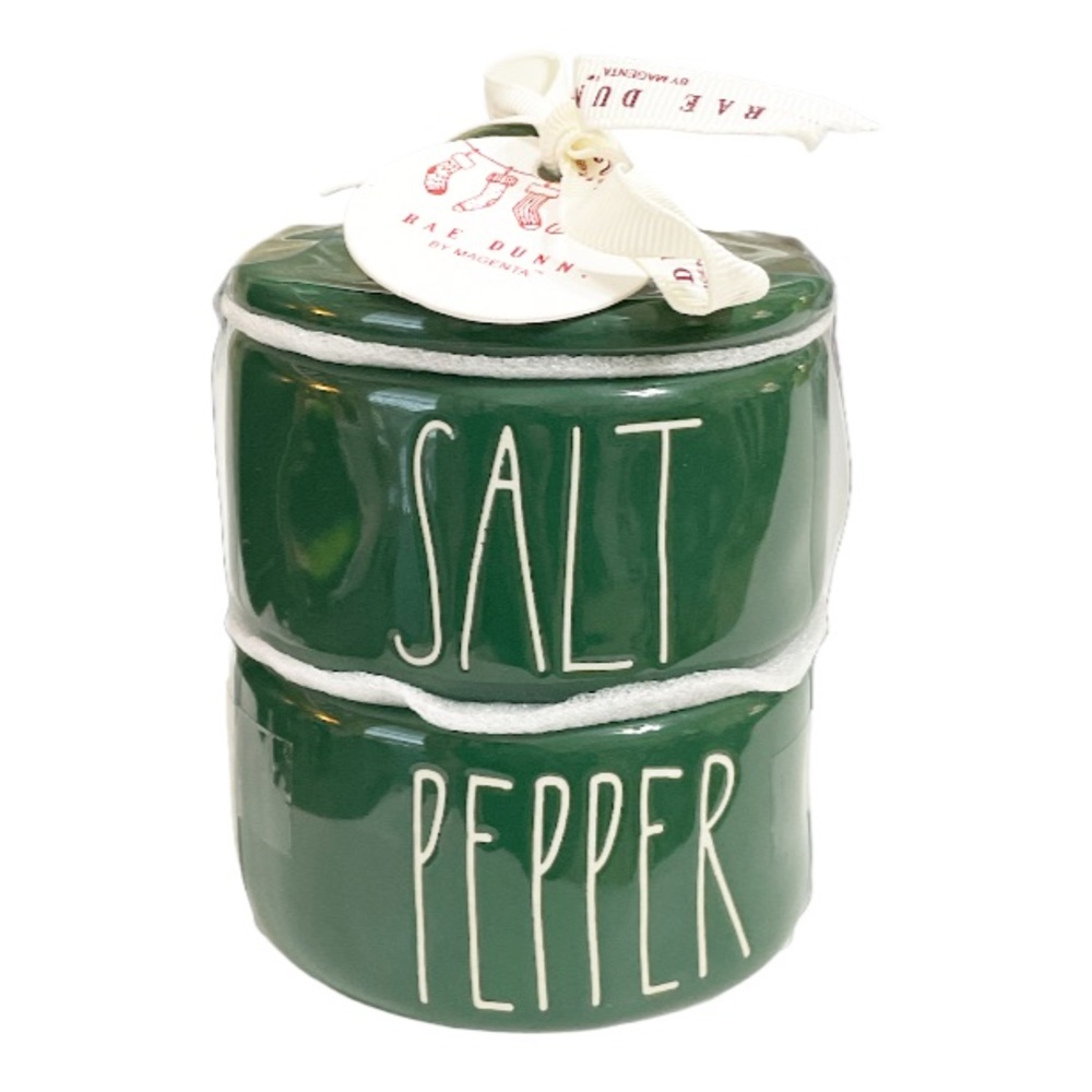 NEW Rae Dunn SALT & PEPPER Cellars